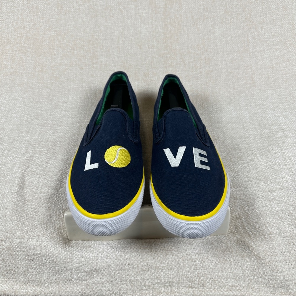 Sperry LOVE Tennis Slip On Shoes Navy Canvas Sneakers Men's 10.5 - Picture 2 of 9